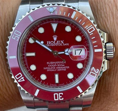 rolex submariner red dial.